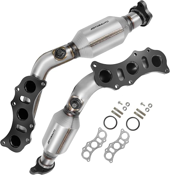 Left Right Catalytic Converter Compatible with Toyota 4Runner 2003-2009, Tacoma 2005-2011, FJ Cruiser 2007-2009, Tundra 2005-2006 4.0L V6 Catalytic Convertor Direct-fit (EPA Compliant)