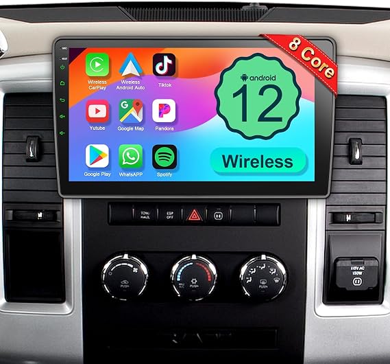 Car Radio for Jeep Wrangler JK 2007-2018 with Wireless CarPlay/Android Auto