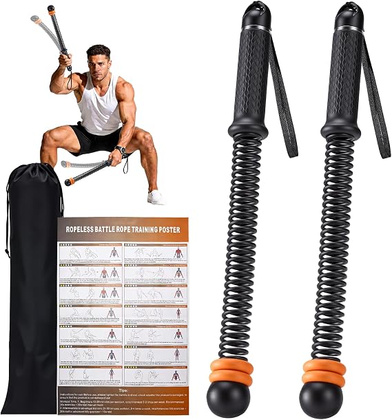 Ropeless Battle Ropes - Cordless Home Gym & Travel Workout Rope