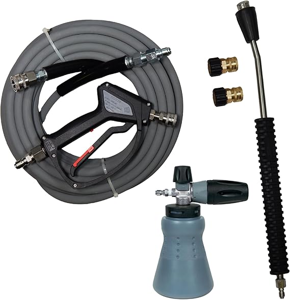 MTM Hydro PF22 Wide Mouth Snow Foam Cannon and SGS28 Spray Gun Kit, Gray