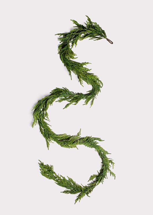 Afloral Real Touch Norfolk Pine Entry/Staircase Garland - 180" Long