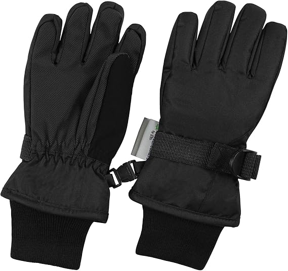 Waterproof Kids Ski Snow Gloves, 100G 3M Thinsulate Warm Winter Boys Girls