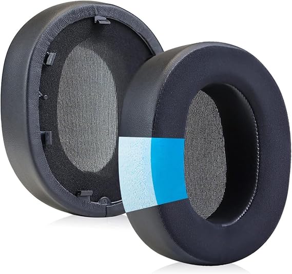 Earpads for Sony WH-1000XM5 Headphone Earmuffs Cushion Ear Pads, Ice Silk Cooling Gel, Extra Soft, Confort (Black)