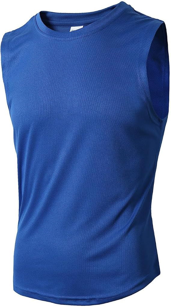 Mens Mesh Tank Tops Summer Workout Running Muscle Tank Tops Active Workout Training Sleeveless Athletic Tops