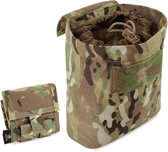 KRYDEX Molle Dump Pouch Roll-Up Drawstring Magazine Utility Pouch Folding Dump Bag