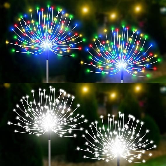 Solar Firework Lights Multicolor+White