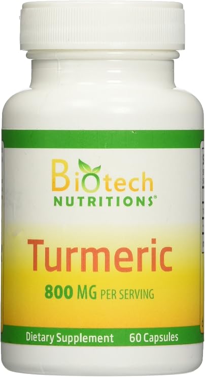 All Natural Turmeric Veggie Capsules, 60 Count