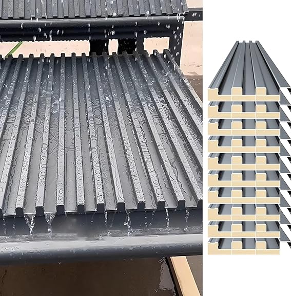 Roofing Panels ,Waterproof Corrugated Metal Cladding Tiles for Pergolas, Garages, and Sheds(L-2.5m/8.2ft)