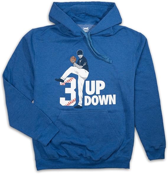 ChalkTalkSPORTS Baseball Sweatshirt - 3 Up 3 Down - Youth and Adult
