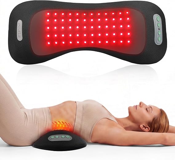 FliKEZE Electric Lumbar Support Pillow with Red Light Massage