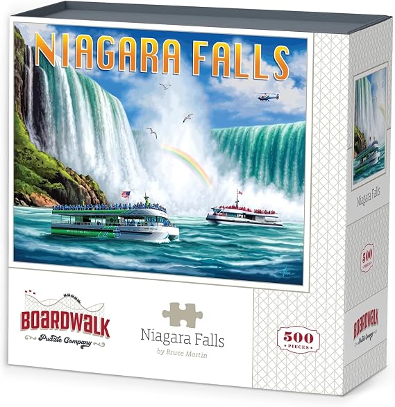 Boardwalk Puzzle Company Jigsaw Puzzle, Niagara Falls, 500 Piece