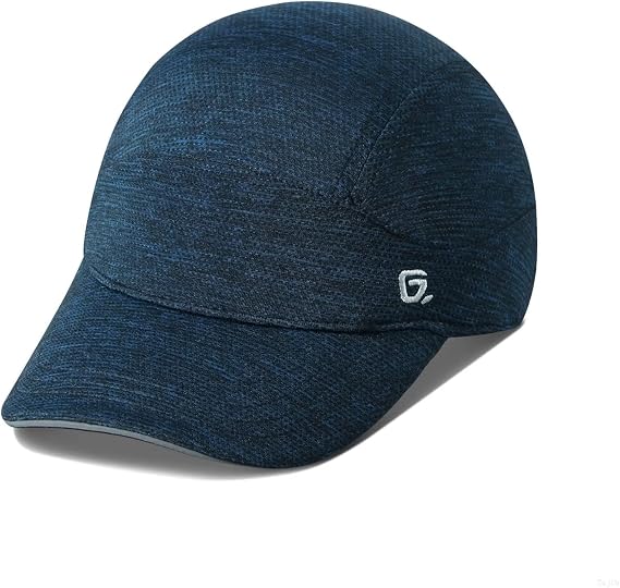 GADIEMKENSD Unstructured Running Hat Quick Dry Reflective Sports Cap Lightweight