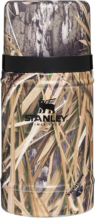 Stanley Classic Legendary Large Food Jar 24 oz | Vacuum Insulated Food Container | Wide Mouth Screw On Lid | Packable for Travel | Stainless Steel with Leakproof Lid | BPA-Free | Habitat