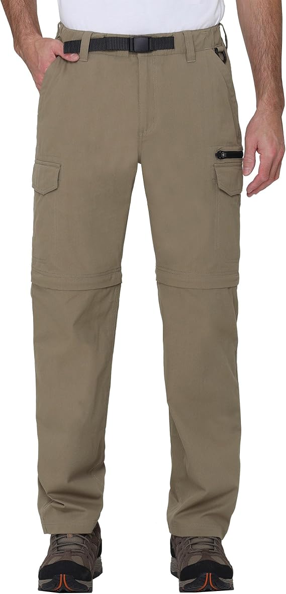BC Clothing Hiking Convertible Outdoor Cargo Pants for Men