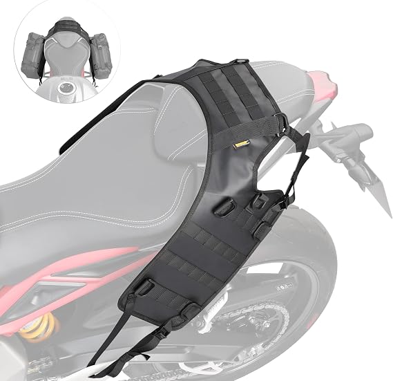 Rhinowalk Motorcycle Mount Base, Motorcycle Tail Bag Saddle Bag/Tail Bag/Seat Bag Universal Saddle Bag Mount Base