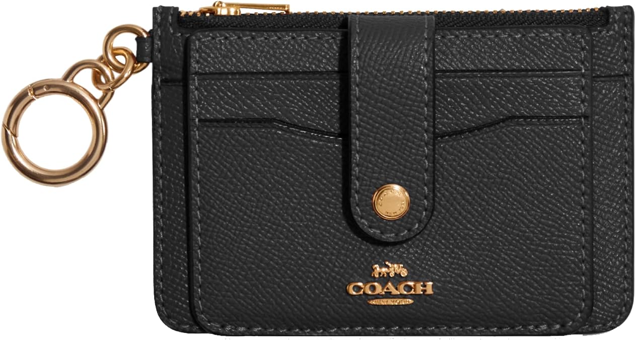 COACH Crossgrain Leather Attachment Card Case
