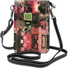 Colored squares Printed Crossbody Bag, Soft Lining, Scratch-Resistant and Durable, Ideal for Daily Commuting or Gifting