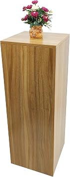 FixtureDisplays 42" Tall Cube Pedestal Table Display Glorifier Riser Flower Sculputure Lamp Stand Easy Assembly Required 15920-NF