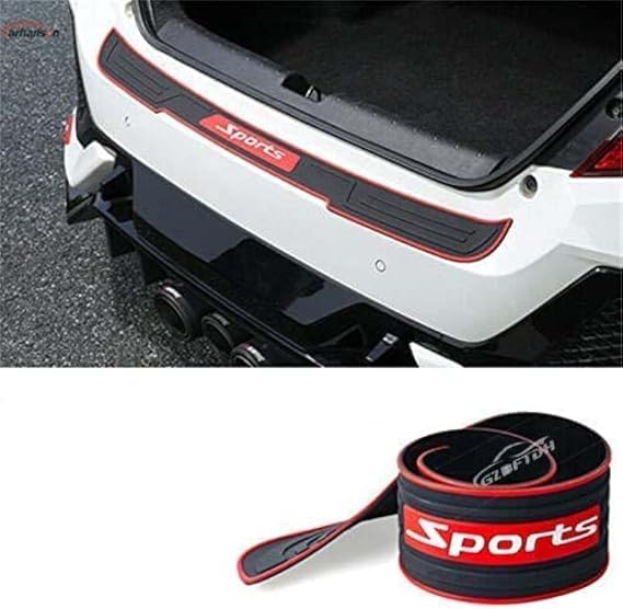 Rear Bumper Protector, Rubber Anti-Scratch Trunk Entry Guard, Car Door Sill Accessories for Hyundai Tucson Elantra Tucson 2015-2020
