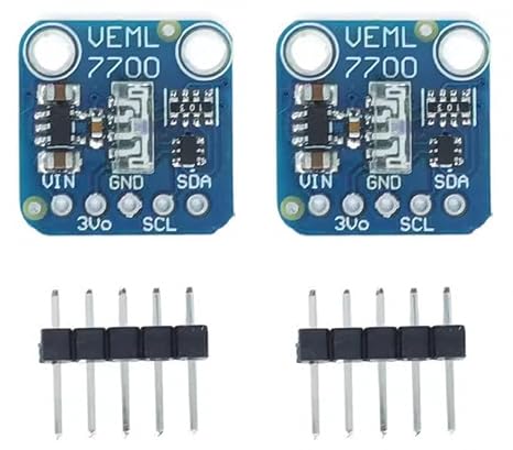 2 pcs VEML7700 Ambient Light Sensor Module 16-bit I2C Interface Bright Light Sensor Module for QWIIC