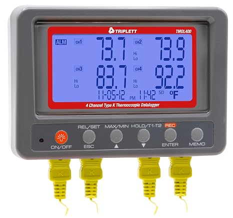 Triplett TMDL400 Type K Thermocouple Datalogger