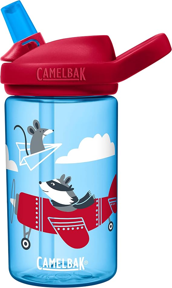 CamelBak Eddy+ Kids Water Bottle with Bite Valve Straw, LeakResistant Easy Sip Design for Everyday Hydration, 14oz