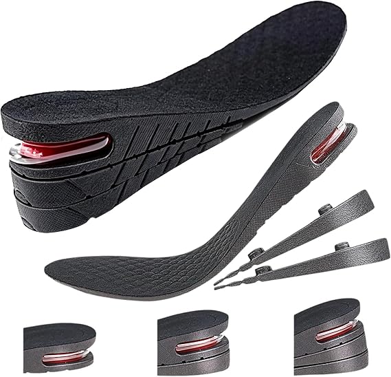 Height Increase Insoles, 3-Layer Height Boosters for Men Women (5.5 CM)