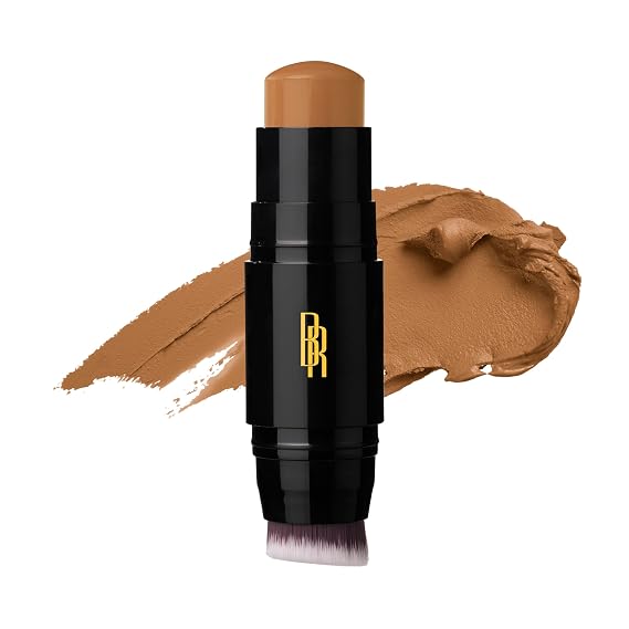 Black Radiance Color Perfect Foundation Stick with Soft Brush Applicator Duo Buildable, Blendable Versatile Pigment-Rich Formula - Cashmere