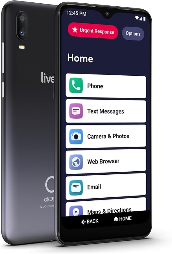 LIVELY Jitterbug Phones Smart3 Smartphone for Seniors - Cell Phone for Seniors - Must Be Activated Phone Plan - Not Compatible with Other Wireless Carriers