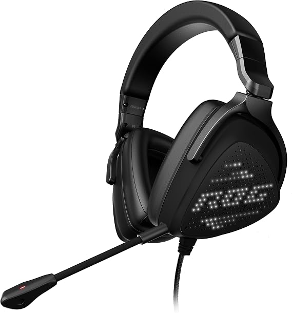 ASUS Rog Delta S Animate 7.1 Ess Quad Dac Circular Rgb Lighting with Ai Mic Rgb Gaming Headset with USB-C Connection