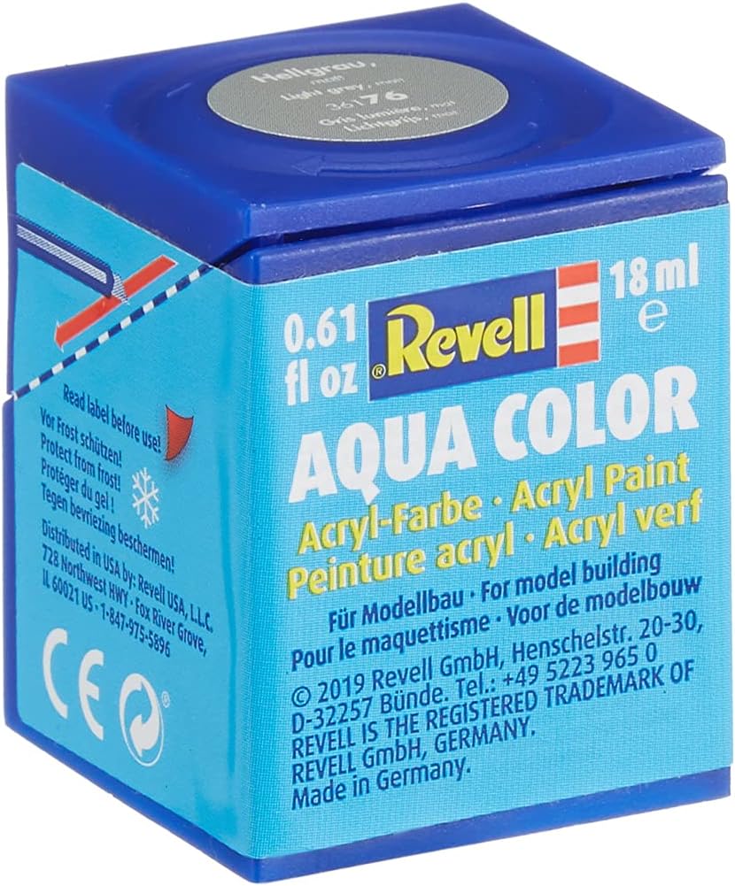 Revell - Water Based Model Paint Light Gray Mat 18 Ml (36176)