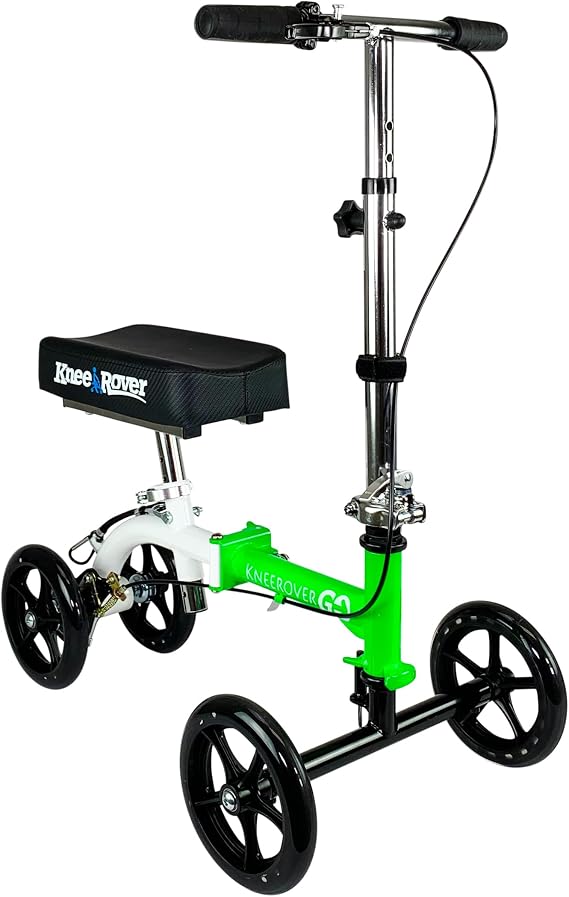 KneeRover GO Knee Scooter, Light Green and White, 1 Count