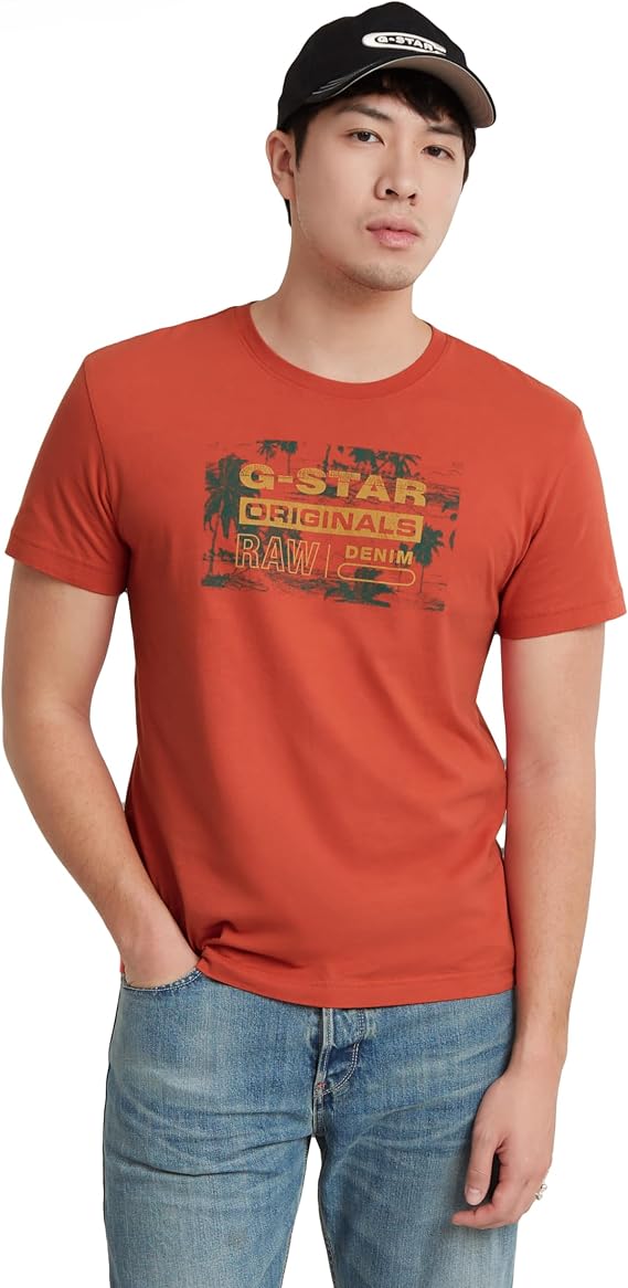 G-Star RAW Men's Framed Palm Originals R T T-Shirt
