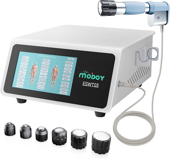 2026 MODOY Advanced Shockwave Therapy Machine, Radial Shockwave FSA or HSA Eligible, Non-Invasive Extracorporeal ESWT Shock Wave Therapy Device, Safe Use, Ideal for Home & Clinical Use(ESWT03_White)