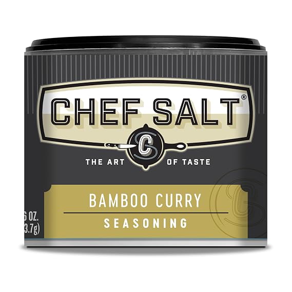 CHEF SALT Bamboo Curry Seasoned Salt, 2.6 oz Salt Shaker