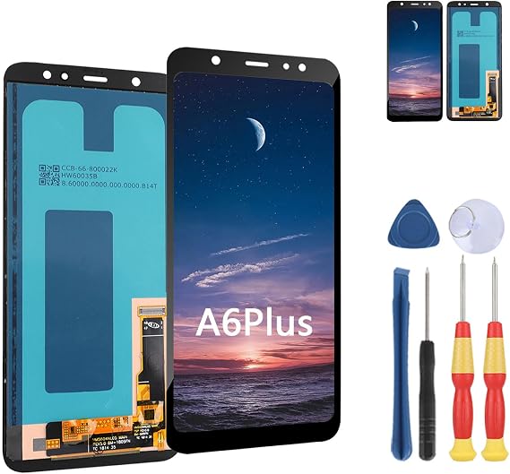 New Display Touch Screen for Samsung A6 Plus LCD Display Replace Parts with Tools.