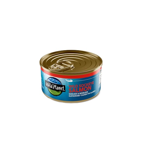 Wild Planet Skinless & Boneless Wild Sockeye Salmon, 6 Oz Pouch, Pack of 1