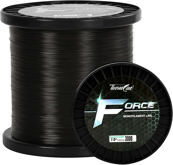 Force Monofilament Fishing Line, Heavy Duty Strong Mono Fishing Wire, Clear Nylon Leader Line