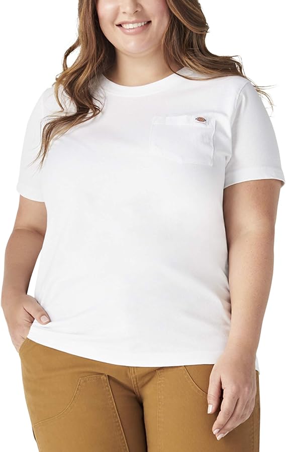 Dickies Womens Plus Short Sleeve Heavyweight T-Shirt