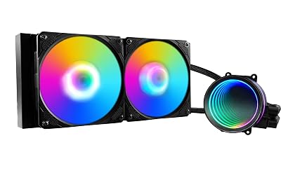 240mm AIO CPU Cooler with Addressable RGB PWM CPU Fan and Radiator Liquid Cooling for Intel & AMD, Infinite Mirror Pump, Easy Installation Compatibility with LGA 17001200115X AMD AM5AM4