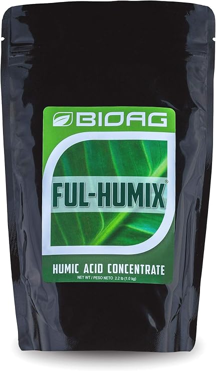 BIOAG Ful-Humix Organic Humic Acid Soil Dry Amendment, Increases Yield, Nutrient Uptake for All Plants, Lawn (1 kg)