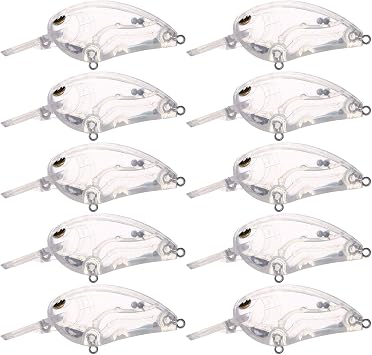 25pcs Lure Blanks,Unpainted Fishing Lures Blank Minnow Crankbaits Hard Bait Bodies Set 7.8cm 9.9g