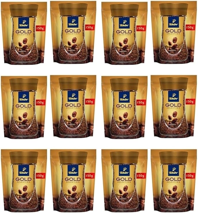 Tchibo Gold Selection Çözünebilir Kahve Ekonomik Paket 150 Gr 12'Li