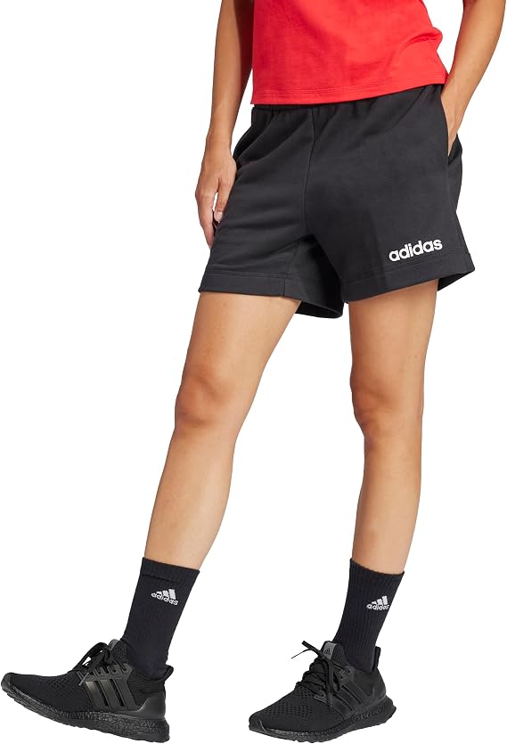 adidas Womens Essentials Linear French Terry Shorts