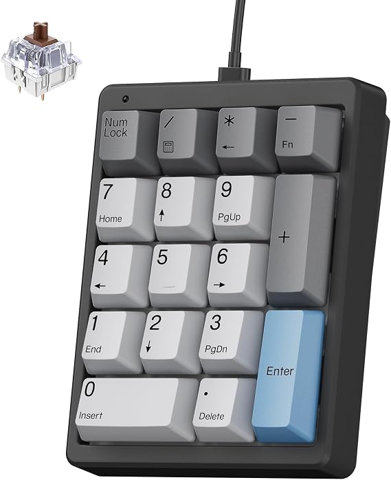 Kisnt KN17 Mechanical Numpad for Excel Financial Data Entry