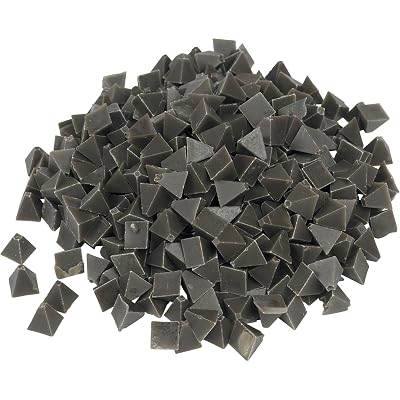 Raytech 41-141 Medium Cut Pyramids Plastic Media, 55 lbscu ft Density, 14 Size, GrayBrown, 5lbs Weight
