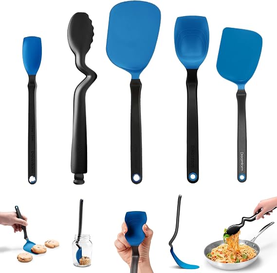 Dreamfarm Everyday Kitchen Essentials Classic Blue - Classic BlueBlack, Set of 5