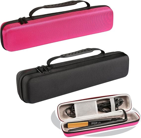 Travel Case for Hair Straightener Bag Hot Tools Curling Iron Travel Straightener Case Electric Hot Comb Flat Iron Hair Straight Styler