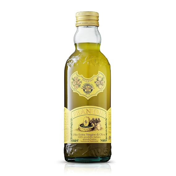 Frantoi Extra Virgin Olive Oil, 16.9 fl oz (500mL) Award-Winning Sicilian EVOO Made from Biancolilla, Nocellara del Belice & Cerasuola Olives Cold-Pressed within 24 Hours for Fresh, Fruity Flavor