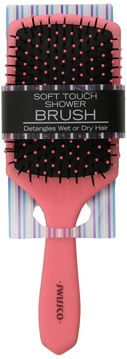 Swissco Soft Touch Paddle Shower Brush, Colors May Vary